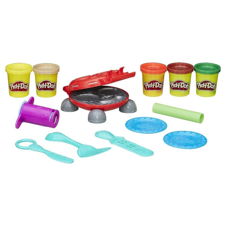 Play-Doh Burger Barbecue Play Set + Play-Doh Rainbow Starter Pack Bundle