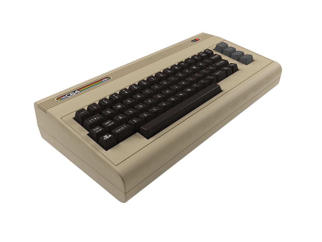 The C64 Mini Console Videogames Deep Silver (EU IMPORT) + 1 Joystick + 64 Games Pre-Installed