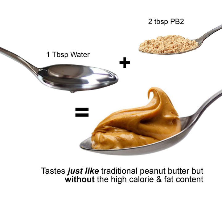 Bell Plantation PB2 Powdered Peanut Butter, 1 lb Jar (2-Pack)