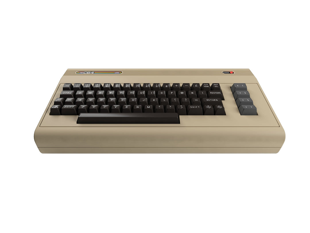 The C64 Mini Console Videogames Deep Silver (EU IMPORT) + 1 Joystick + 64 Games Pre-Installed