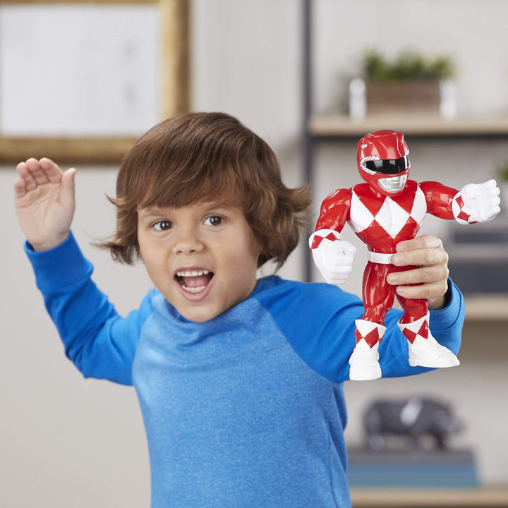 Playskool Heroes Mega Mighties Power Rangers Red Ranger 10-inch Figure, Collectible Toys for Kids Ages 3 and Up