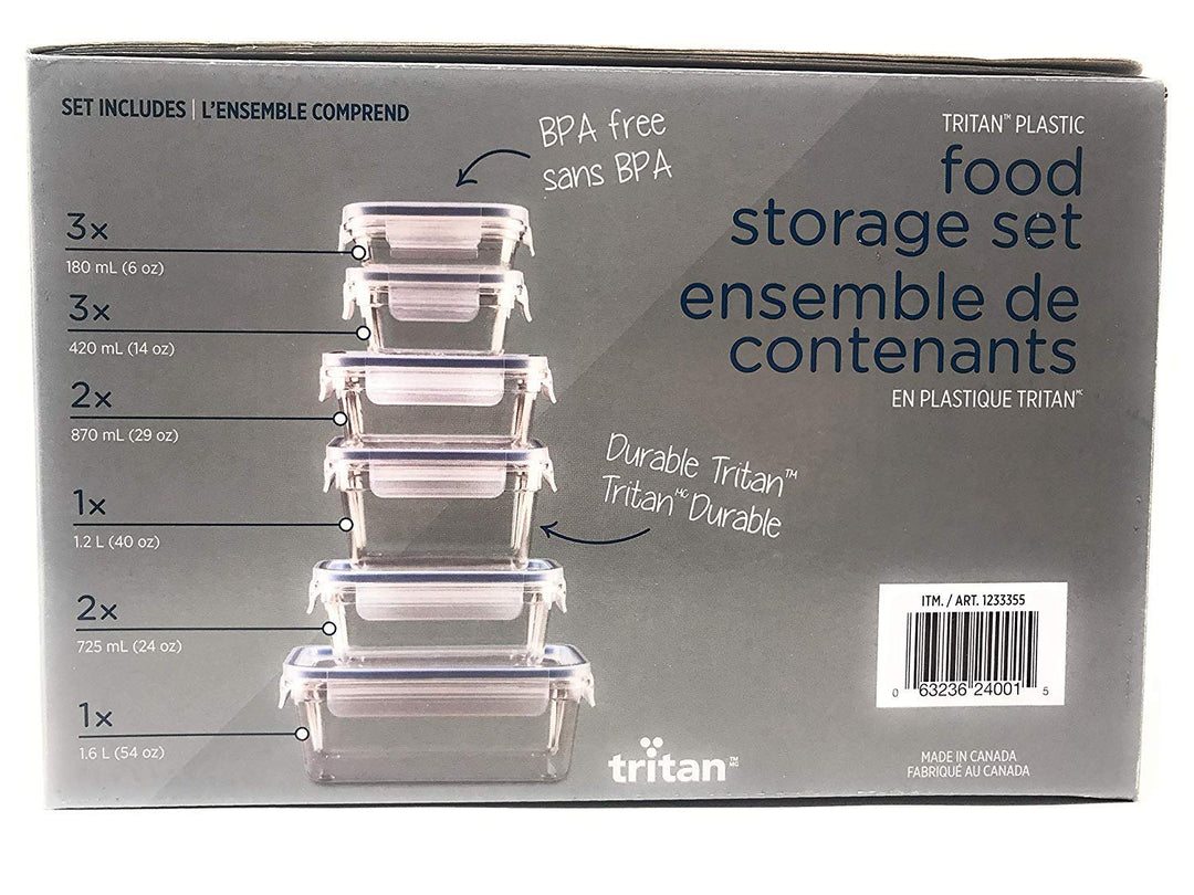 Clear Lock Food Storage Set, 24 Count