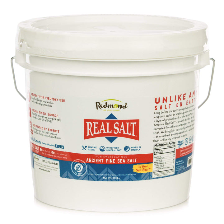 RedmondTrading Co., Real Salt Granular Bulk Bucket 10 Lbs.