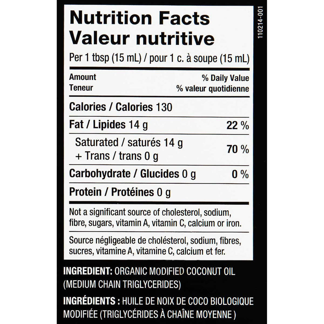Nutiva Organic MCT Oil From Young Coconuts with Caprylic, Capric, Lauric Acids, For Ketogenic, Paleo Diets (2x591 mL, 1.2 L Total)