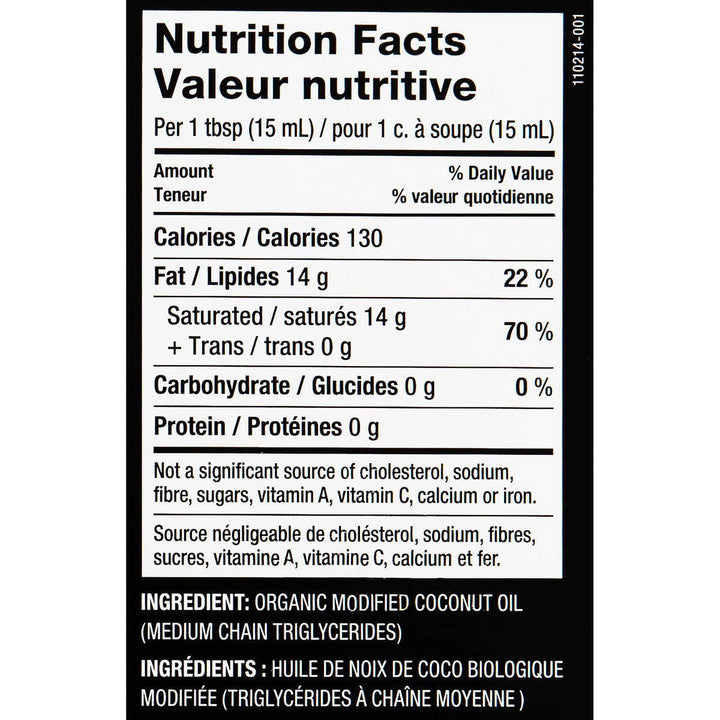 Nutiva Organic MCT Oil From Young Coconuts with Caprylic, Capric, Lauric Acids, For Ketogenic, Paleo Diets (2x591 mL, 1.2 L Total)