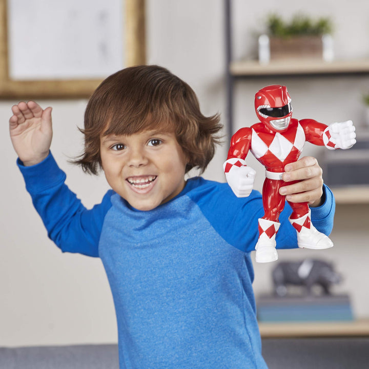 Playskool Heroes Mega Mighties Power Rangers Red Ranger 10-inch Figure, Collectible Toys for Kids Ages 3 and Up