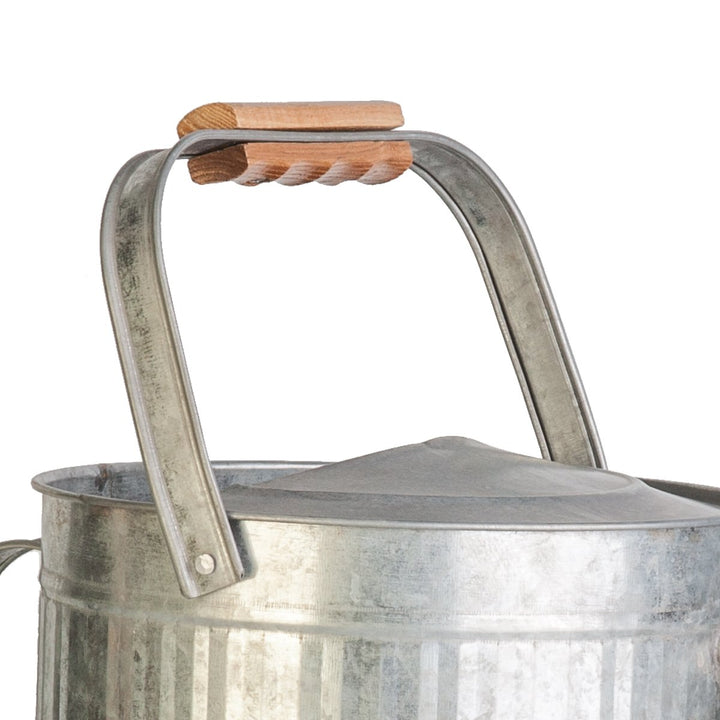 Panacea 2 Gallon Vintage Galvanized Watering Can with Wood Handle