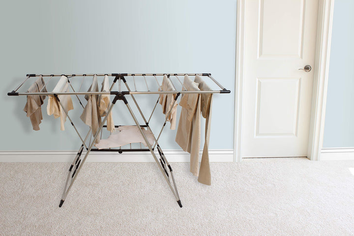 Greenway GFR0501SS Extra Large Fold Away Laundry Rack, Silver