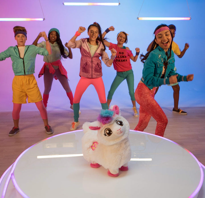 PETS ALIVE Boppi The Booty Shakin Llama Battery-Powered Dancing Robotic Toy by Zuru, White