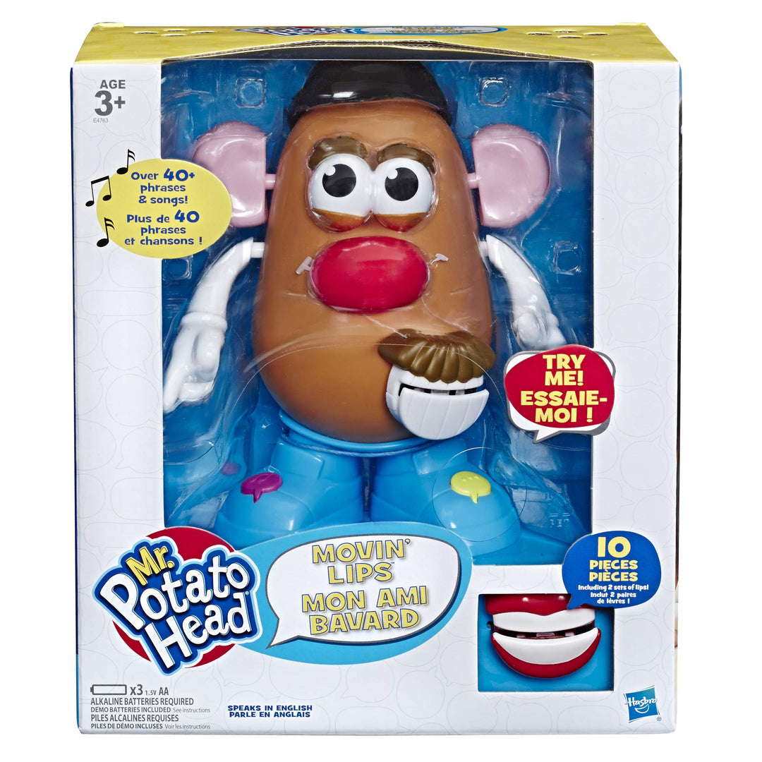 Hasbro Playskool Mr. Potato Head Movin' Lips Electronic Interactive Talking Toy for Kids Ages 3 and Up (English)