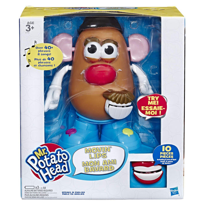 Hasbro Playskool Mr. Potato Head Movin' Lips Electronic Interactive Talking Toy for Kids Ages 3 and Up (English)