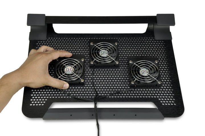 Cooler Master NotePal U3 Plus - Gaming Laptop Cooling Pad with 3 Moveable High Performance Fans (Black)