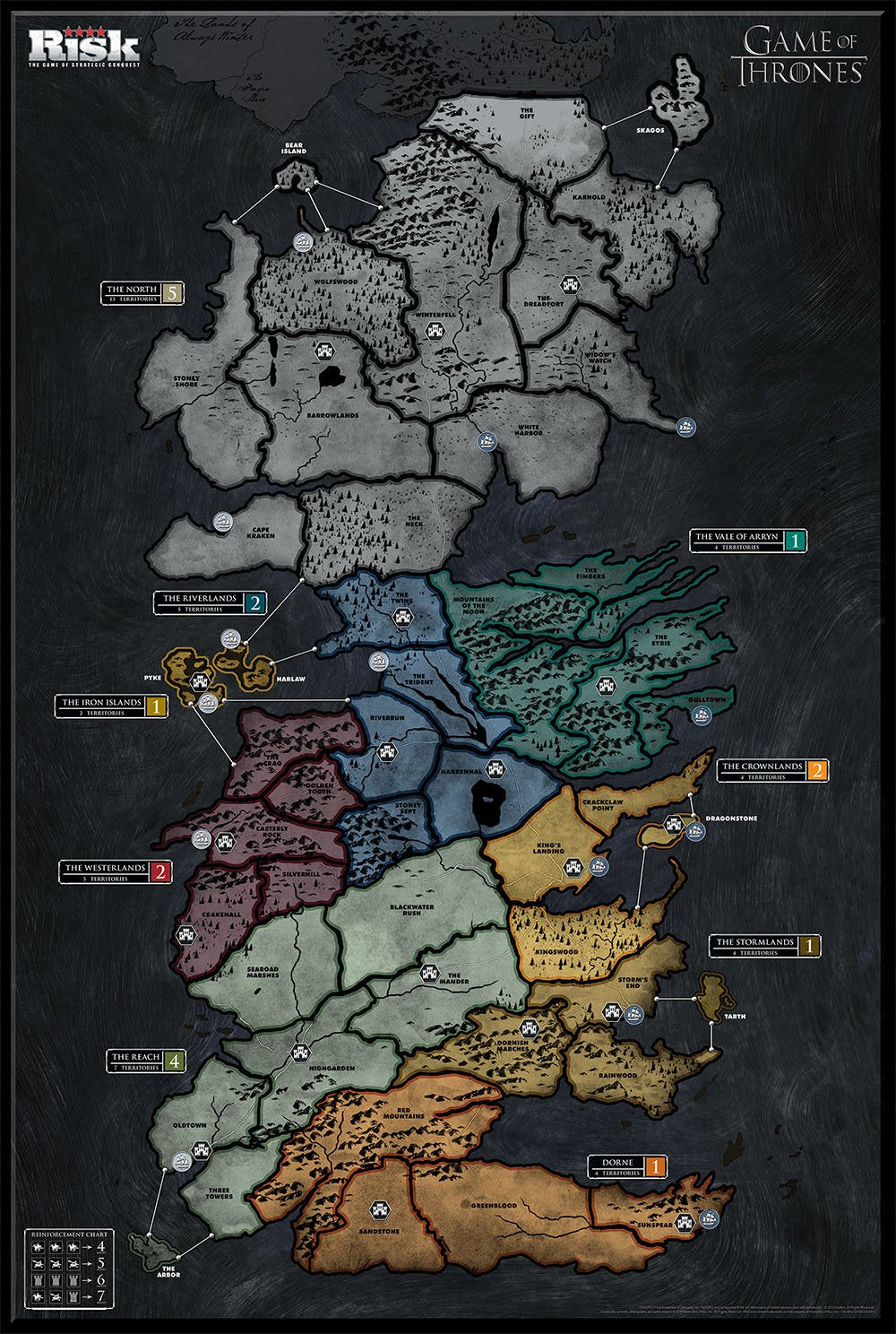 USAOPOLY Risk Game of Thrones