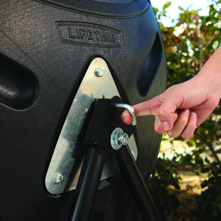 Lifetime 60058 Compost Tumbler, 80-Gallon, Black