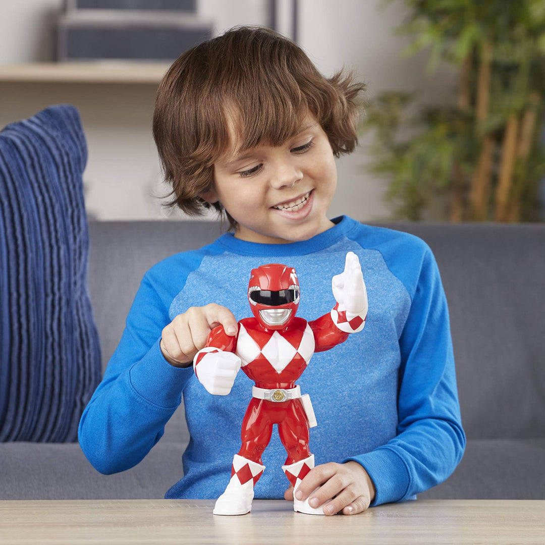 Playskool Heroes Mega Mighties Power Rangers Red Ranger 10-inch Figure, Collectible Toys for Kids Ages 3 and Up