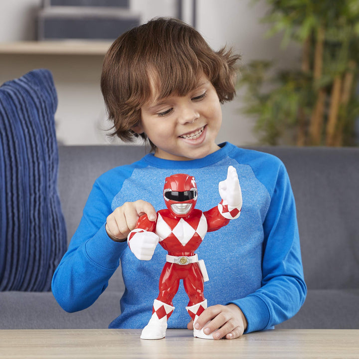 Playskool Heroes Mega Mighties Power Rangers Red Ranger 10-inch Figure, Collectible Toys for Kids Ages 3 and Up