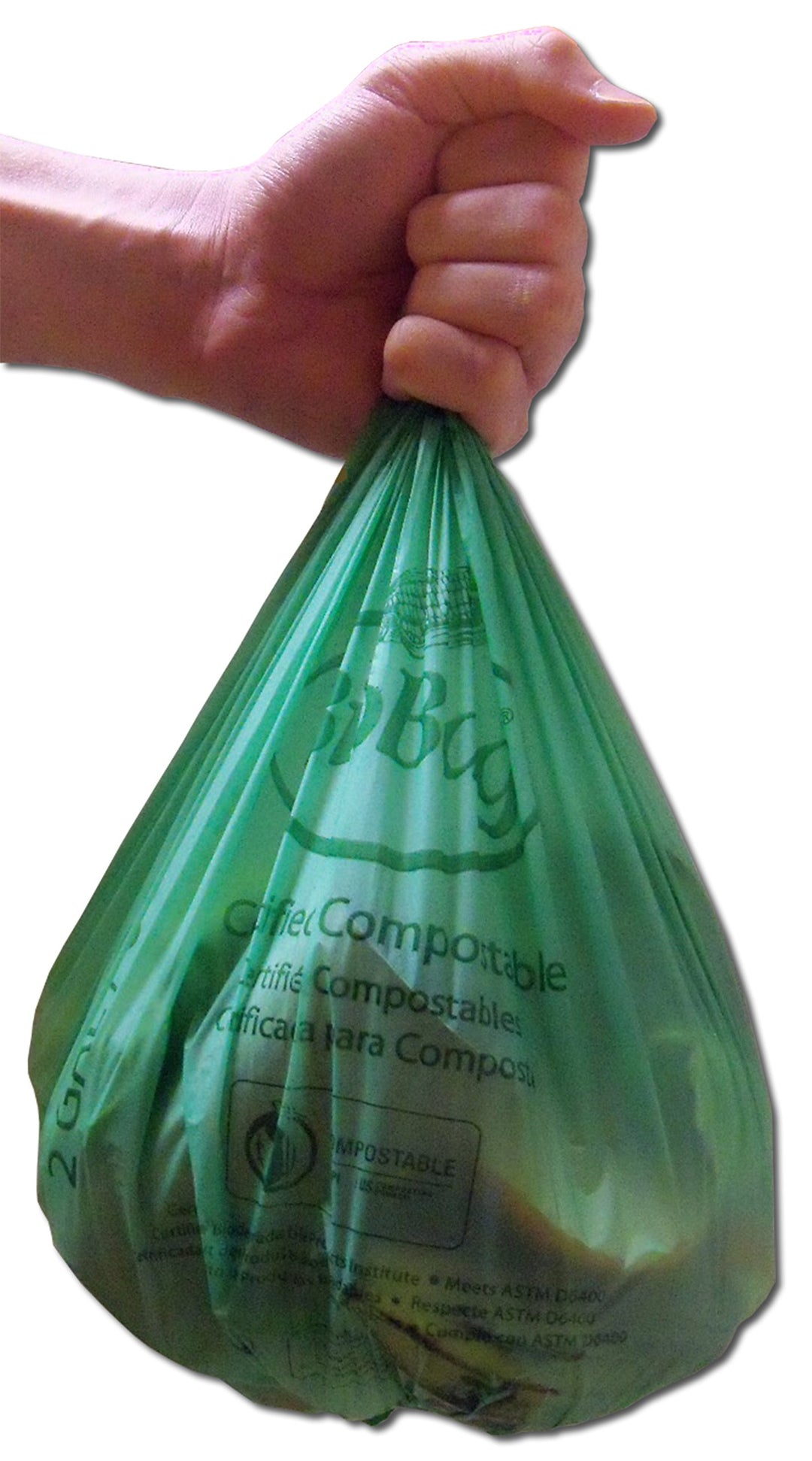 BioBag Food Waste Compostable Bags (3 Gallon), 25-Count Boxes (Pack of 4)