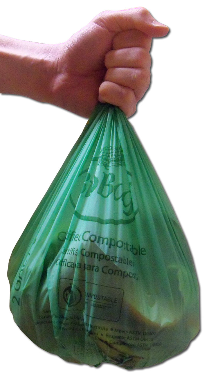 BioBag Food Waste Compostable Bags (3 Gallon), 25-Count Boxes (Pack of 4)
