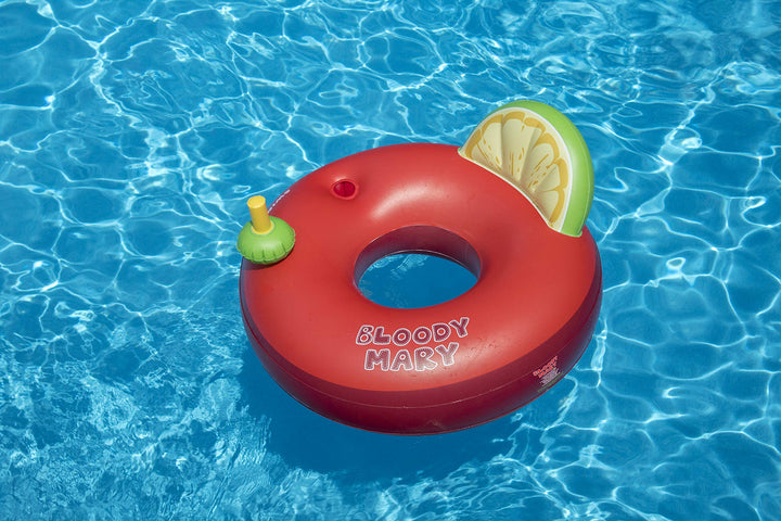 Swimline Bloody Mary Ring Pool Inflatable Ride-on, Red, 41"