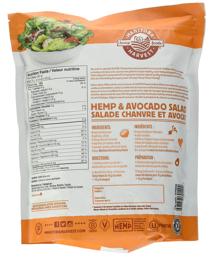 Manitoba Harvest Hemp Hearts Net Wt (908 Grams),