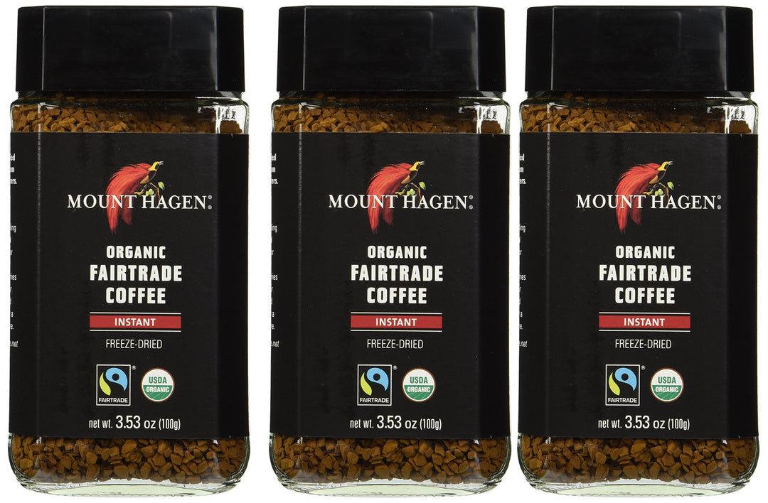 Mount Hagen: Organic Café Freeze Dried Instant Coffee (3 X 3.53 Oz)