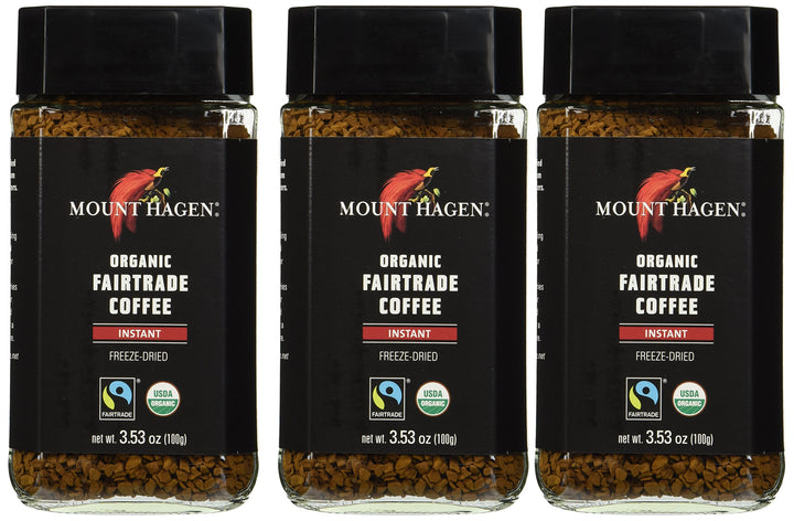 Mount Hagen: Organic Café Freeze Dried Instant Coffee (3 X 3.53 Oz)