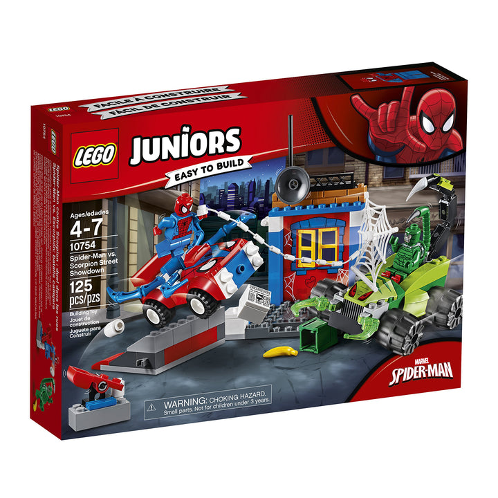 LEGO Juniors/4+ Marvel Super Heroes Spider-Man vs. Scorpion Street Showdown 10754 Building Kit (125 Piece)