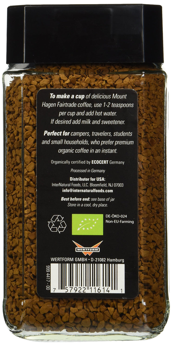 Mount Hagen: Organic Café Freeze Dried Instant Coffee (3 X 3.53 Oz)