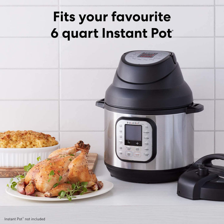 Instant Pot Air Fryer Lid 6 in 1, No Pressure Cooking Functionality, 6 Quart, 1500 W