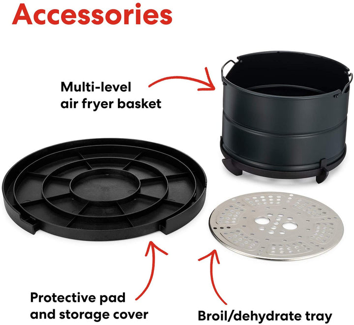 Instant Pot Air Fryer Lid 6 in 1, No Pressure Cooking Functionality, 6 Quart, 1500 W