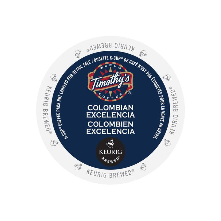Timothy's 261751Colombian excelencia Medium Roast Coffee 80 k-Cups